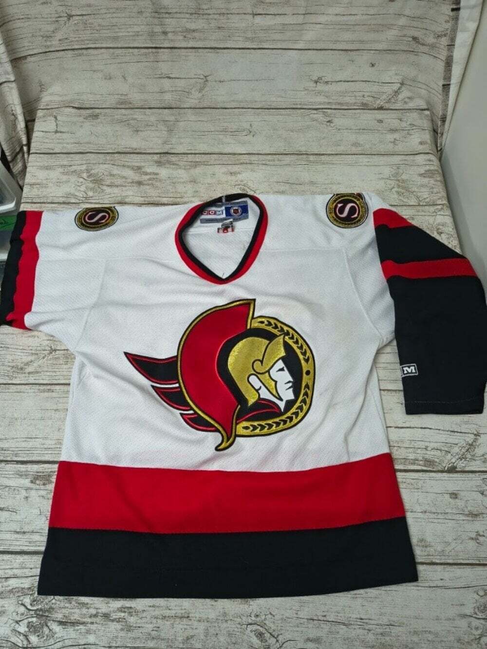 Vintage 90s Ottawa Senators Home Jersey CCM Made In Canada Size Medium
